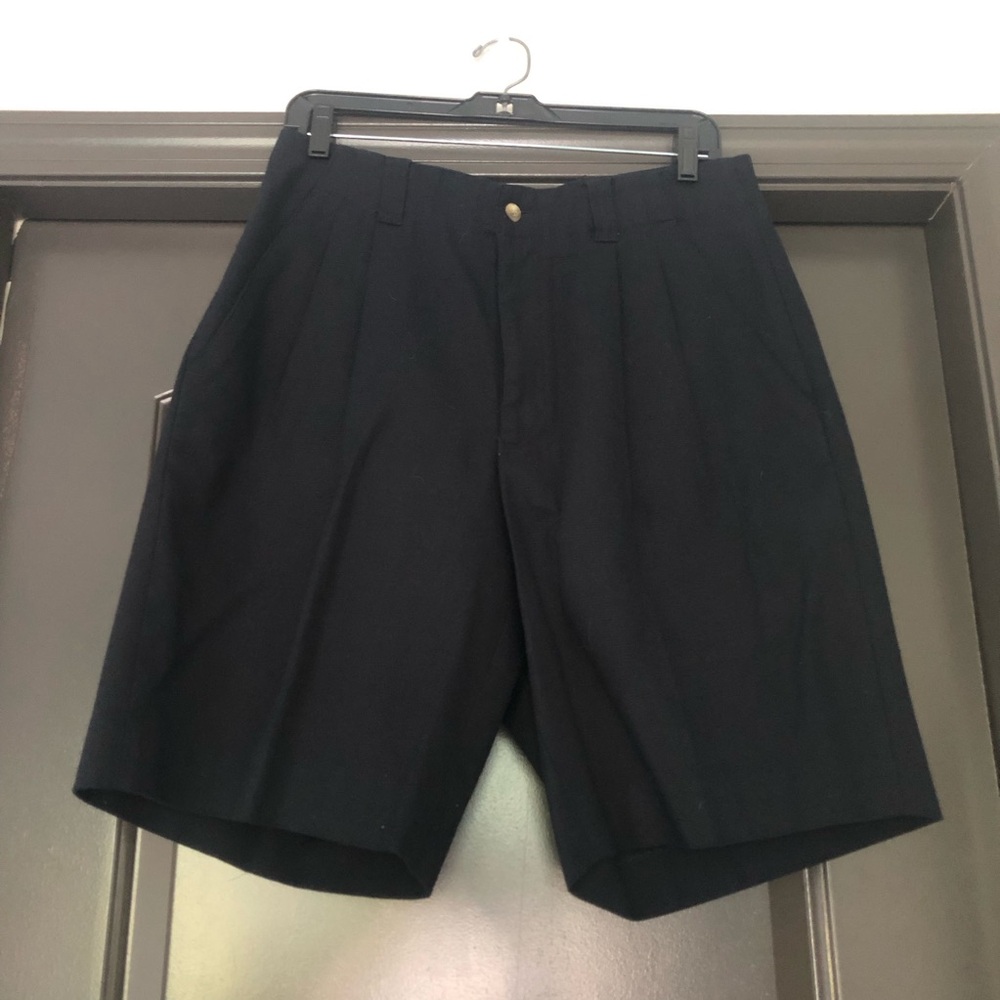 Bosa Collezioni Italian dark navy waffle knit textured men’s shorts 10” inseam